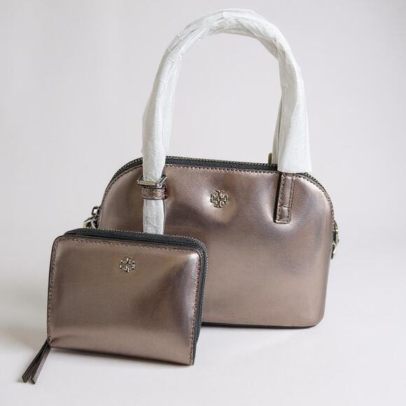 Tory Burch Handbags - Tory Burch Emerson Dome Satchel 153467 & Emerson Mini Wallet 153359